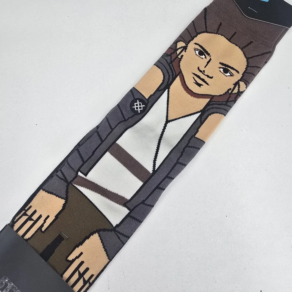 Stance Star Wars Rey Awakened Crew Socks Mens Large 9-12 Grey Cotton New